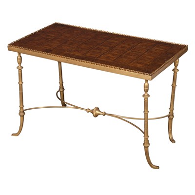 Lot 471 - Marquetry and Gilt-Metal Low Table Height 18...