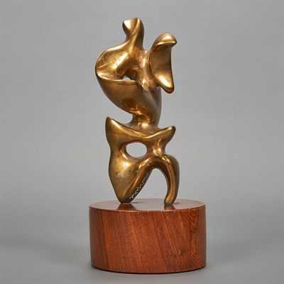 Lot 352 - 20th Century Design Sculpture Polished bronze...