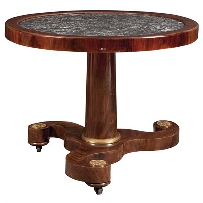 Lot 345 - Continental Gilt-Metal Mounted Mahogany Center...