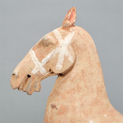 Lot 73 - Chinese Painted Pottery Figure of a Horse Han...
