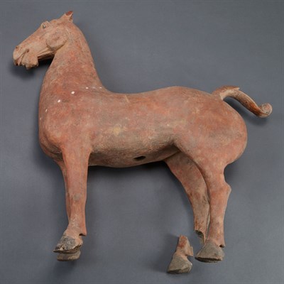 Lot 74 - Chinese Painted Pottery Figure of a Horse Han...