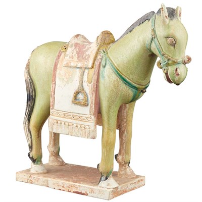 Lot 87 - Chinese Glazed Pottery Figure of a Horse Ming...