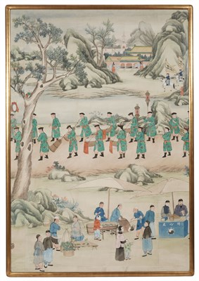 Lot 134 - Chinese School 19th Century, vendors and...