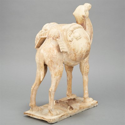 Lot 81 - Chinese Buff Glazed Pottery Model of a...