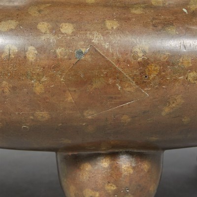 Lot 303 - Chinese Gilt-Bronze Splashed Censer Of...