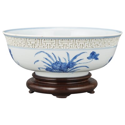 Lot 103 - Chinese Blue and White Glazed Porcelain Bowl...