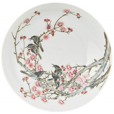 Lot 304 - Pair of Chinese Famille Rose Glazed Porcelain...