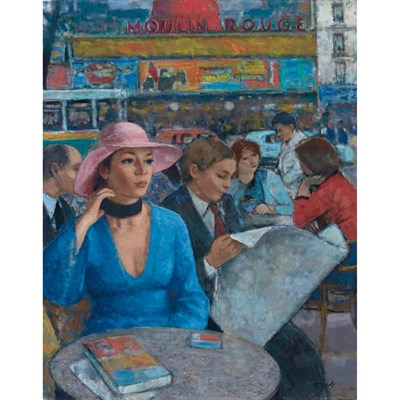 Lot 69 - Francois Gall French, 1912-1987 Moulin Rouge...