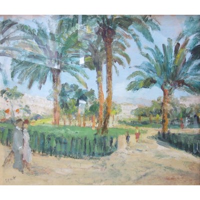 Lot 126 - Gabriel Spat American, 1890-1967 Palm Trees,...