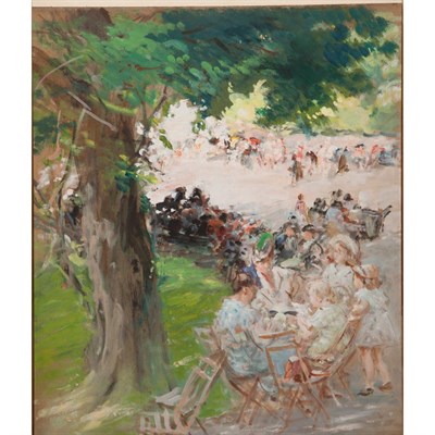 Lot 98 - Fred Money French, 1882-1956 Luncheon in the...