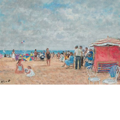 Lot 63 - Francois Gall French, 1912-1987 Plage a...
