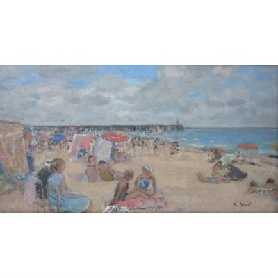 Lot 40 - Francois Gall French, 1912-1987 La Plage...