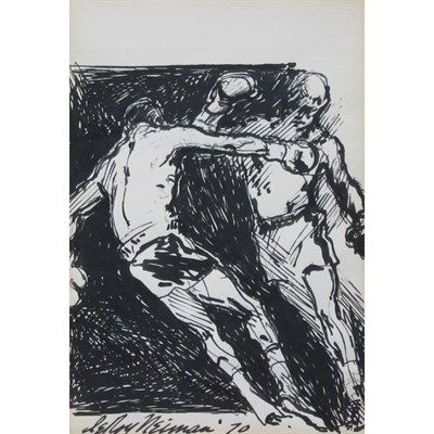 Lot 103 - LeRoy Neiman American, 1921-2012 Boxing Match,...