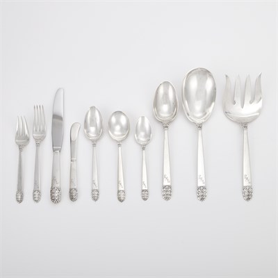 Lot 421 - International Sterling Silver Flatware Service...