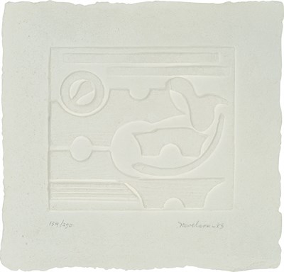 Lot 176 - Louise Nevelson UNTITLED Cast paper relief,...