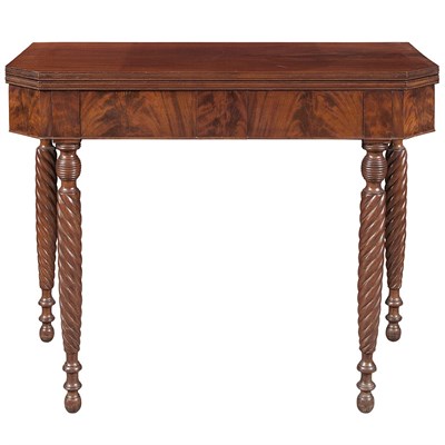 Lot 157 - Federal Mahogany Fold-Over Card Table New...