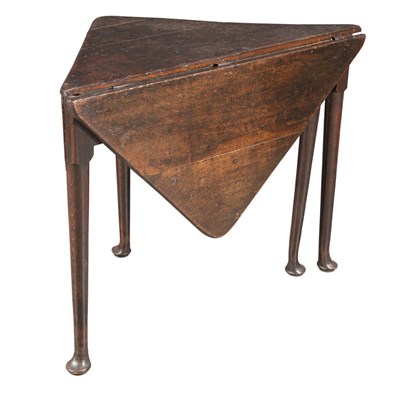 Lot 430 - George II Oak Drop Leaf Table Height 27 1/2...