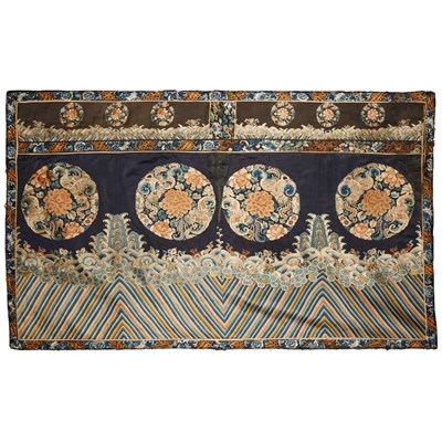 Lot 275 - Chinese Silk Robe Fragments The rectangular...