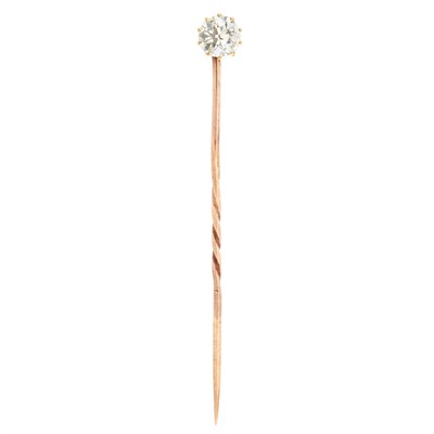 Lot 280 - Gold and Diamond Stickpin