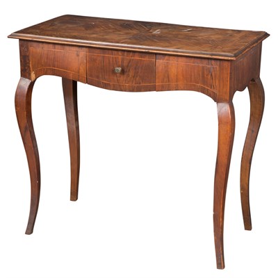 Lot 347 - Pair of Italian Parquetry Walnut Tables Height...