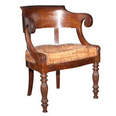 Lot 294 - Restauration Mahogany Armchair