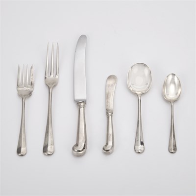 Lot 419 - English Sterling Silver Flatware Service CJ...