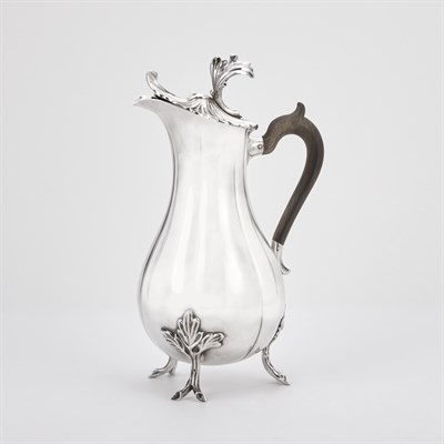Lot 442 - Dutch Rococo Style Silver Coffee Pot A....