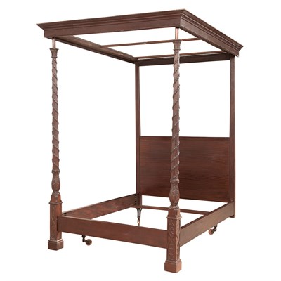 Lot 621 - George III Style Mahogany Tester Bedstead In...