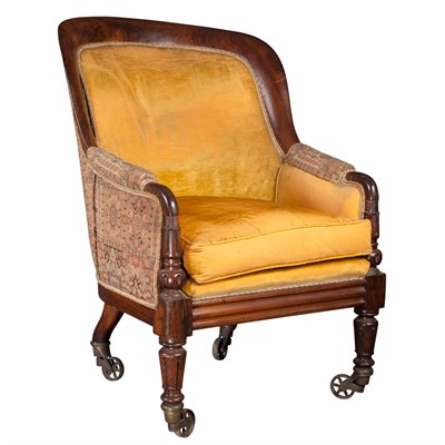 Lot 662 - Victorian Rosewood Bergere The U-form back...