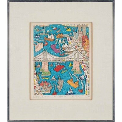 Lot 240 - James Rizzi THE BROOKLYN BRIDGE...