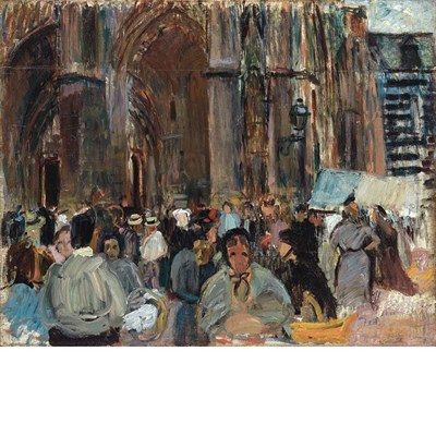 Lot 23 - Raoul Dufy French, 1877-1953 Sortie D'Eglise...