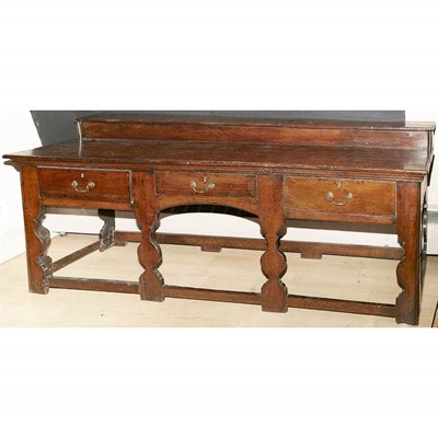 Lot 611 - Welsh Oak Dresser Base 18th Century The...