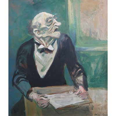 Lot 56 - William Gropper American, 1897-1977 A Man of...