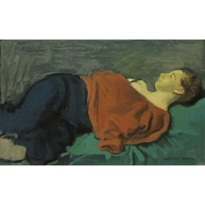 Lot 123 - Raphael Soyer American, 1899-1987 Reclining...