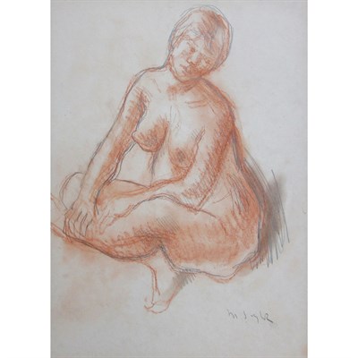 Lot 140 - Abraham Walkowitz American, 1878-1965 Man with...