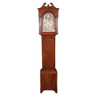 Lot 521 - George III Inlaid Mahogany Tall Case Clock...