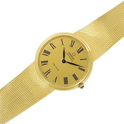 Lot 186 - Gentleman's Gold 'De Ville' Wristwatch, Omega