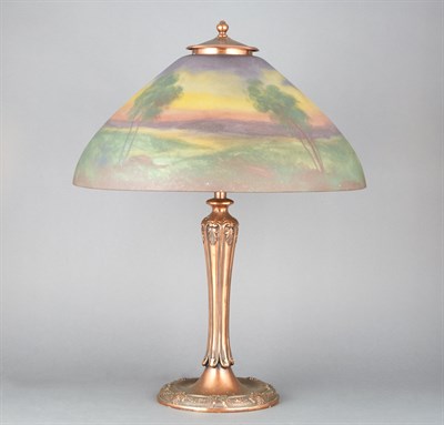 Lot 458 - Jefferson Glass Co. Reverse Painted Glass and...