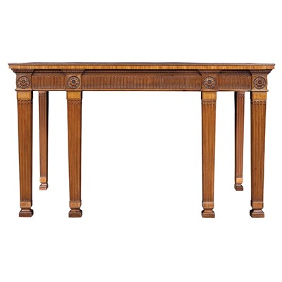 Lot 438 - George III Inlaid Mahogany Sideboard Table The...