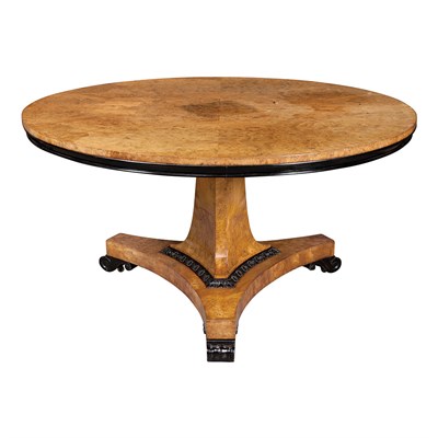 Lot 346 - Regency Burr-Elm and Part Ebonized Center...