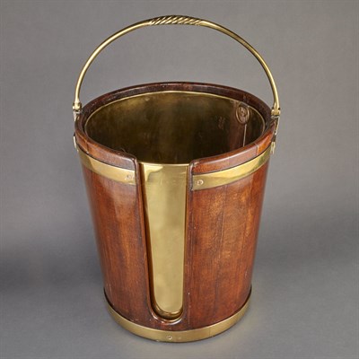 Lot 504 - George III Mahogany Plate Bucket 18th/19th...