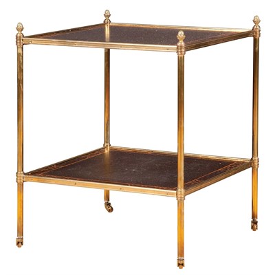 Lot 556 - Brass and Black Painted and Parcel Gilt...