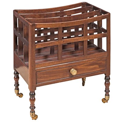 Lot 458 - Regency Mahogany Canterbury Early 19th century...