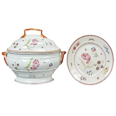 Lot 475 - Chinese Export Famille Rose Porcelain Part...