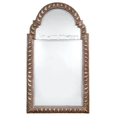Lot 439 - William III Silvered Pier Mirror Late 17th...