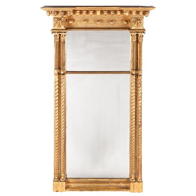 Lot 538 - Regency Giltwood Pier Mirror First quarter of...
