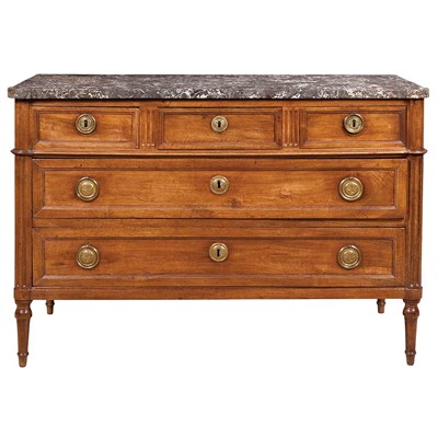 Lot 546 - Louis XVI Walnut Commode Last quarter of the...