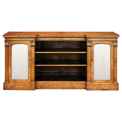 Lot 493 - George IV Amboyna and Parcel Gilt Side Cabinet...