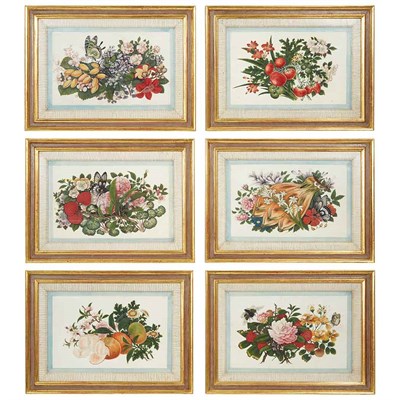 Lot 494 - Set of Twelve Chinese Export Pith Paper...