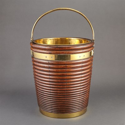 Lot 445 - George IV Mahogany Peat Bucket 19th Century...